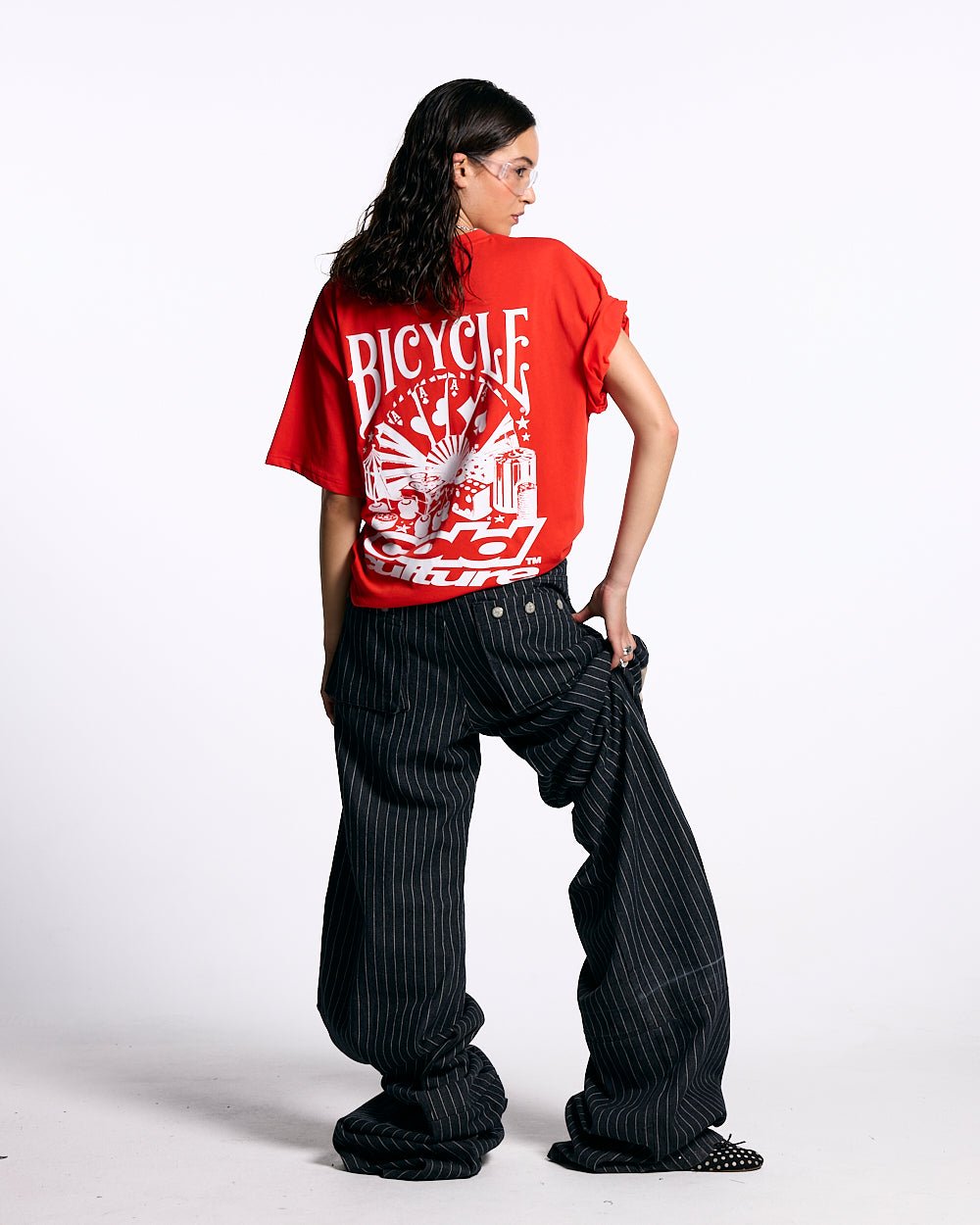 POKER BICYCLE TEE FIERY RED - COLD CULTURE
