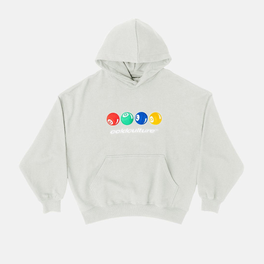POOL COLORS HOODIE LIGHT GREY - Cold Culture