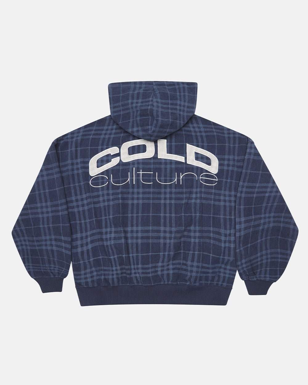 cold culture チェックジップフーディ POSH ZIP HOODIE NAVY
