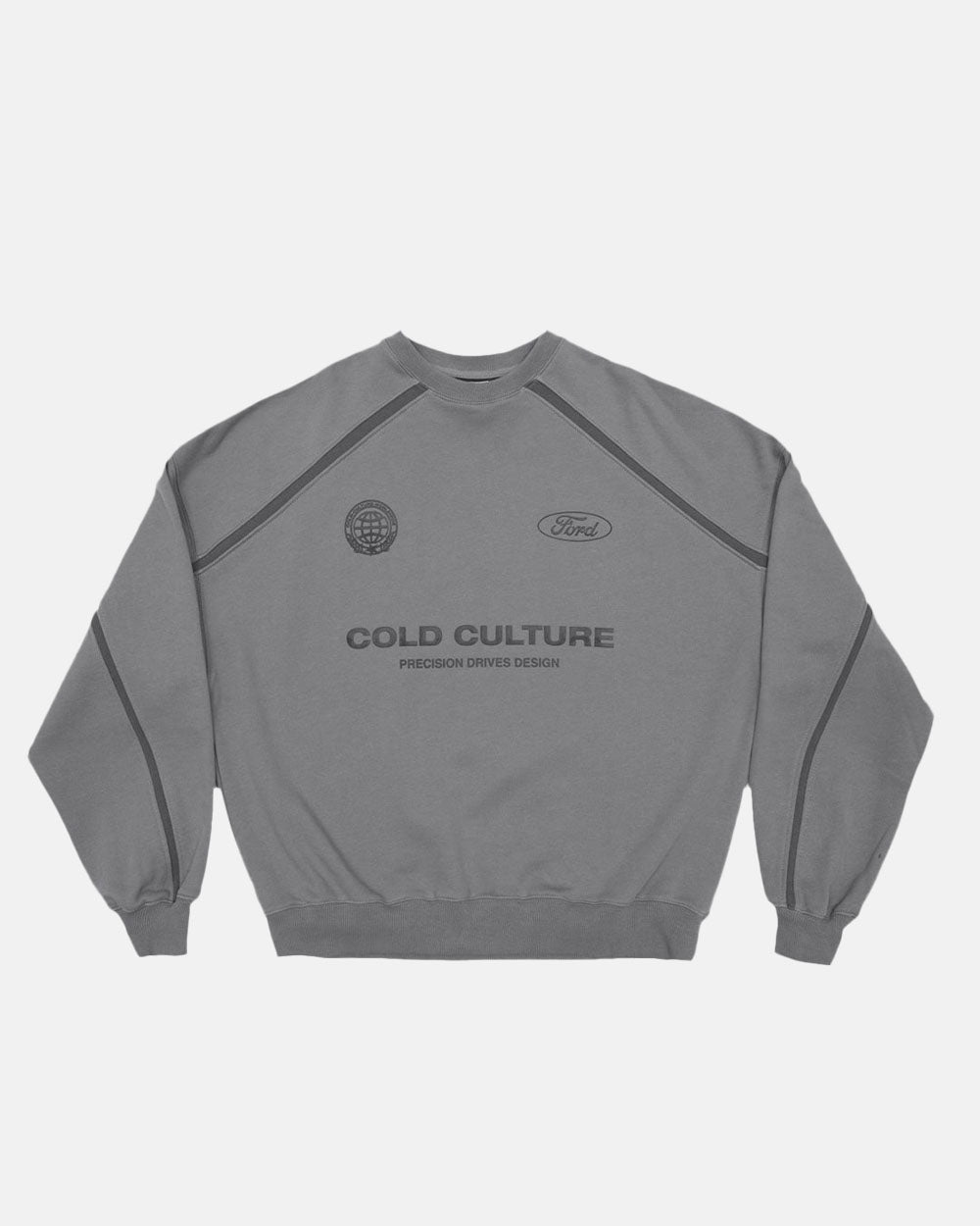 PRECISION CREWNECK DUST GREY - COLD CULTURE