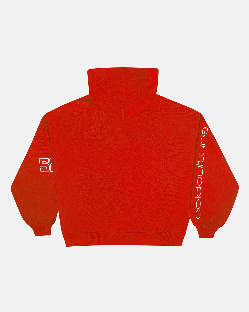 PRESTIGE ZIP HOODIE RED & WHITE - Cold Culture