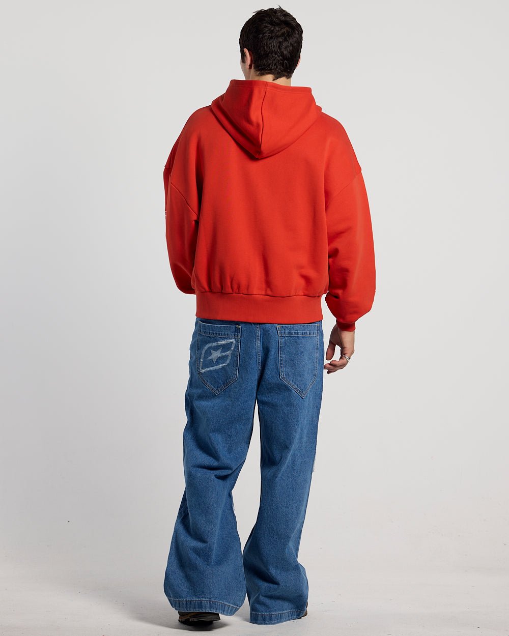 PRESTIGE ZIP HOODIE RED & WHITE - Cold Culture