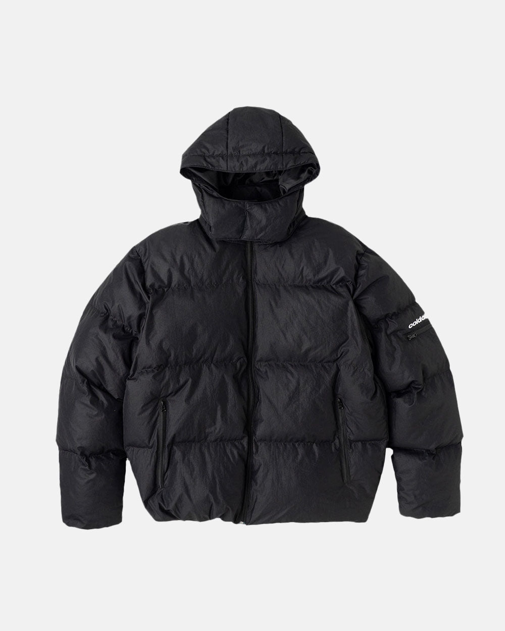 PUFFER JACKET RIPSTOP BLACK - COLD CULTURE