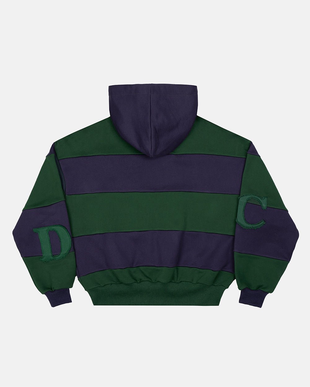 PUZZLE ZIP HOODIE GREEN & NAVY - Cold Culture