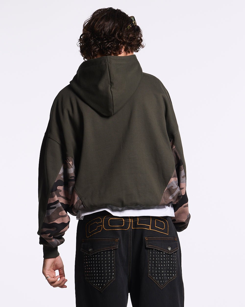 RACING CAMO HOODIE GREY - COLD CULTURE