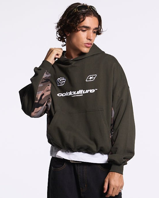 RACING CAMO HOODIE GREY - COLD CULTURE #man