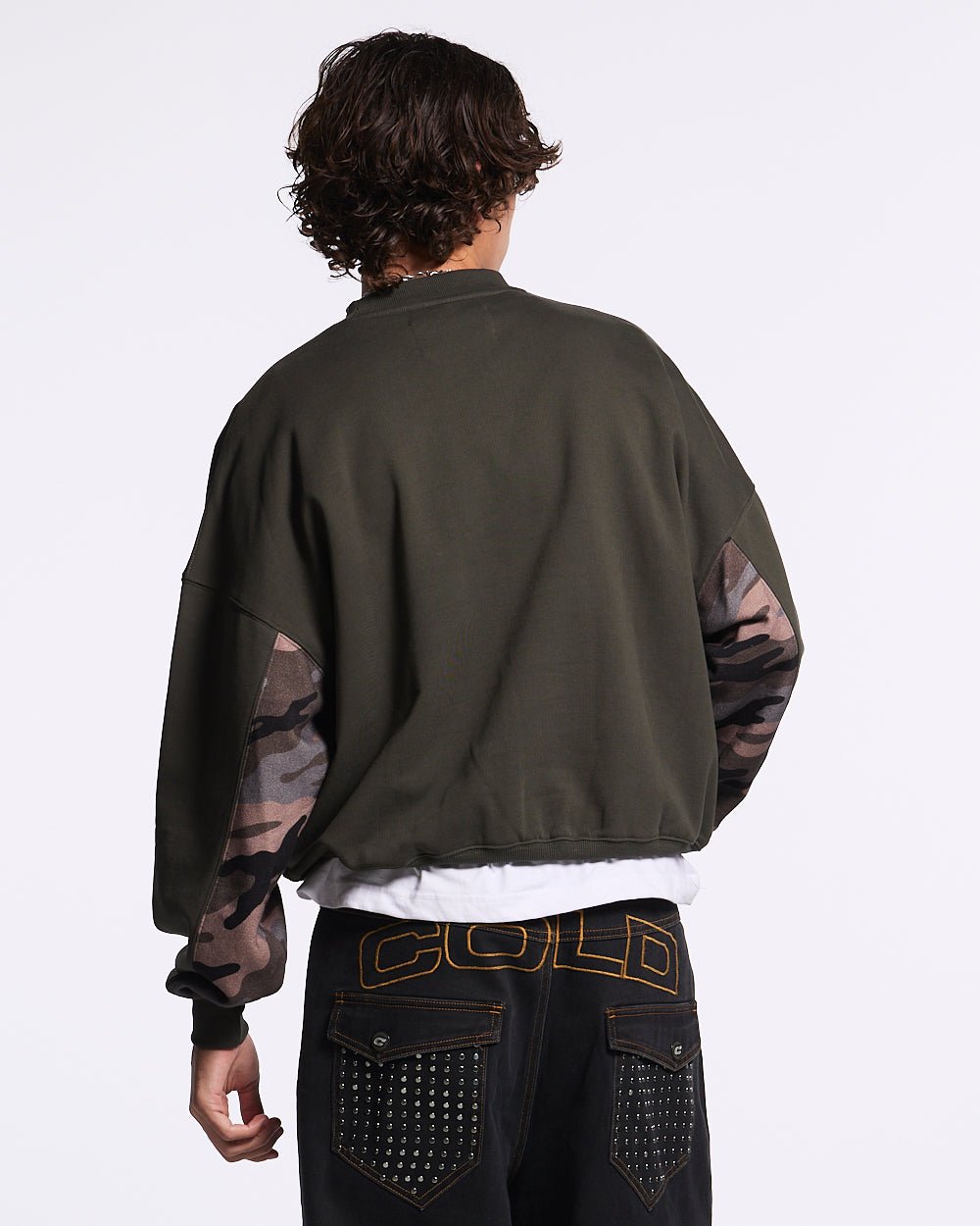 RACING CREWNECK CAMO GREY - COLD CULTURE