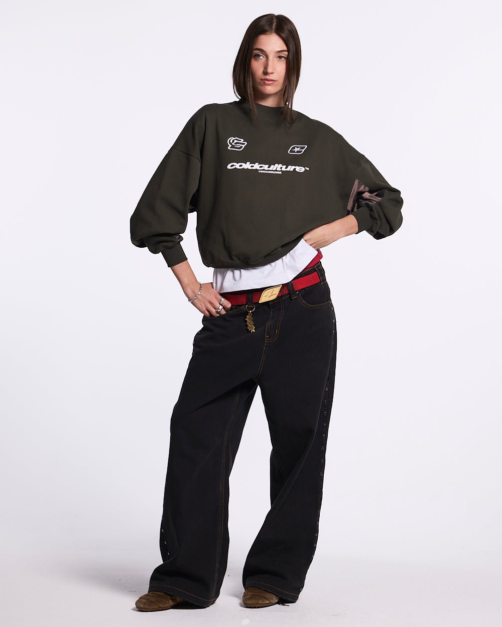 RACING CREWNECK CAMO GREY - COLD CULTURE