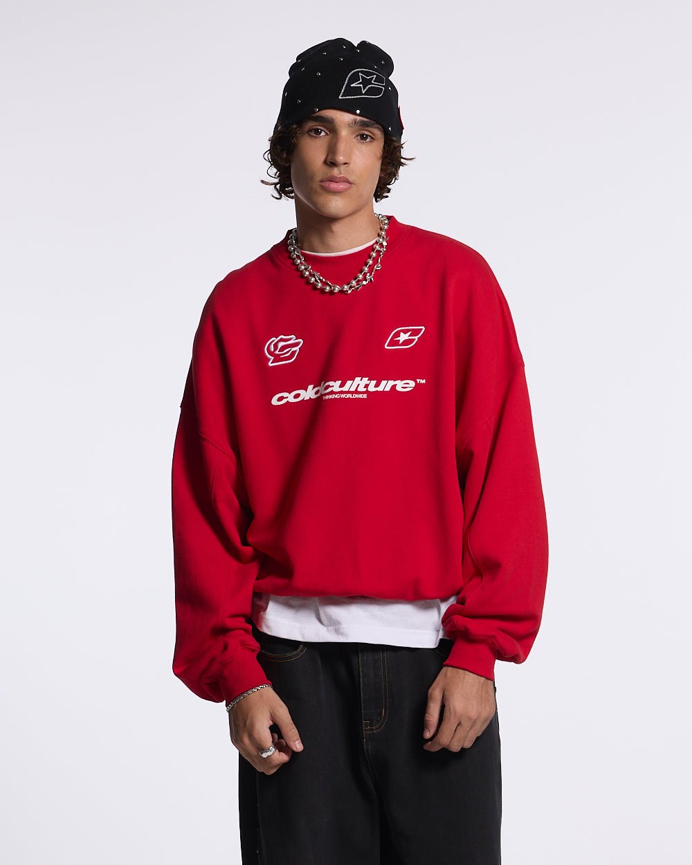 RACING CREWNECK RED - COLD CULTURE