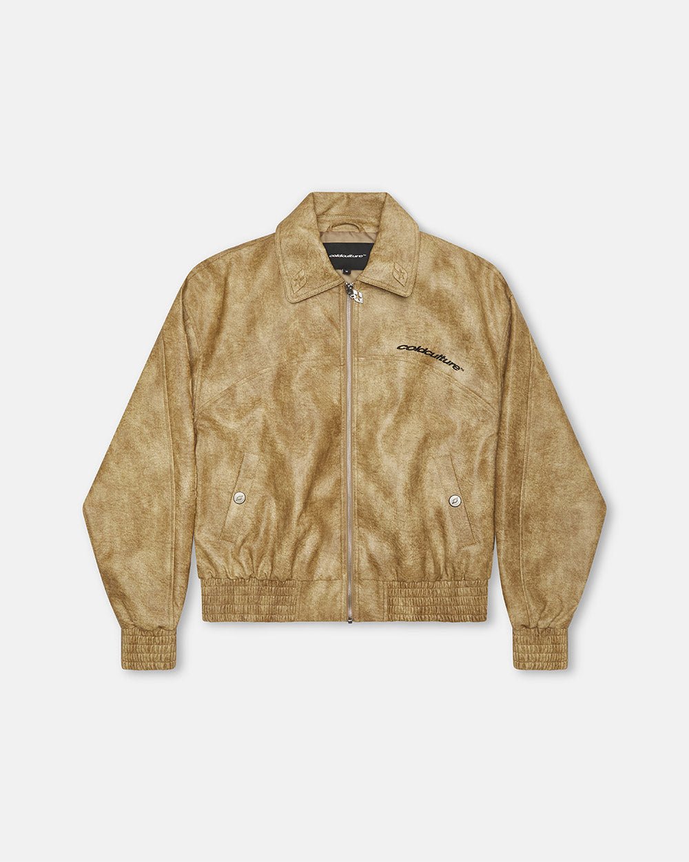 RACING LEATHER JACKET CREAM - Cold Culture
