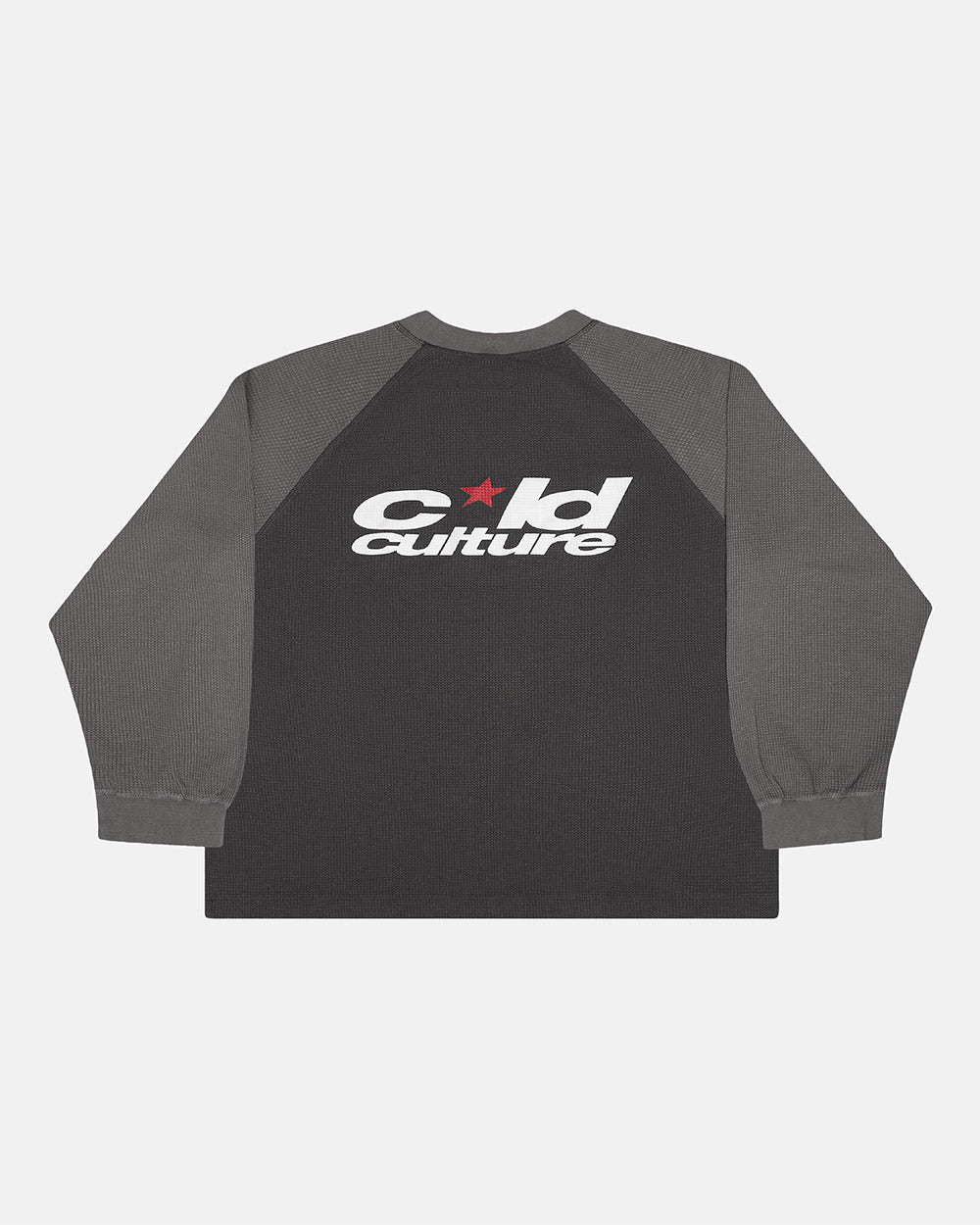 coldculture ロンT thermal longsleeve RANGLAN BICOLOR THERMAL LONGSLEEVE BLACK