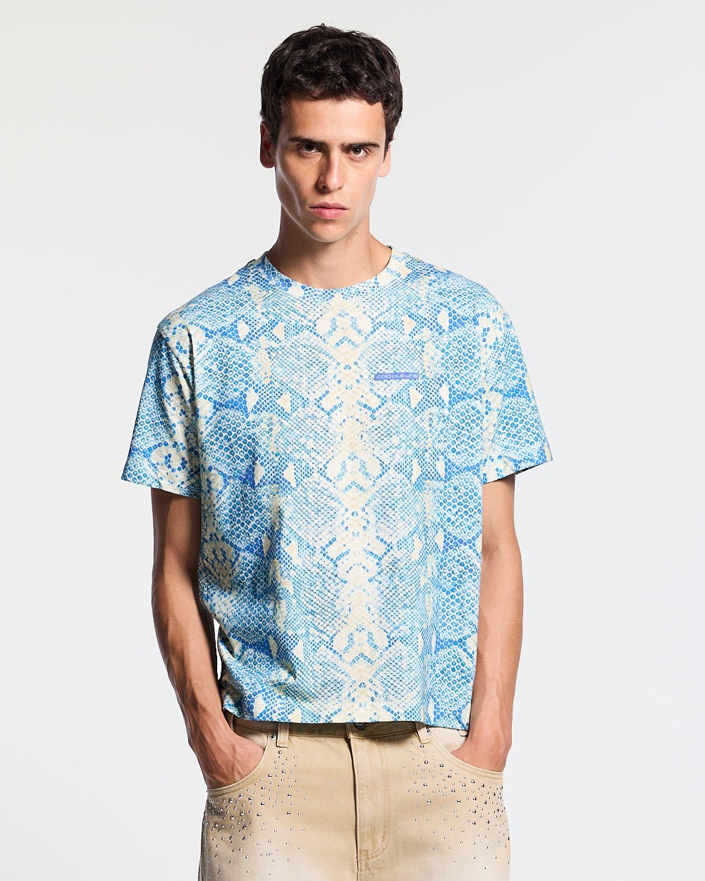 RATTLE TEE BLUE - Cold Culture