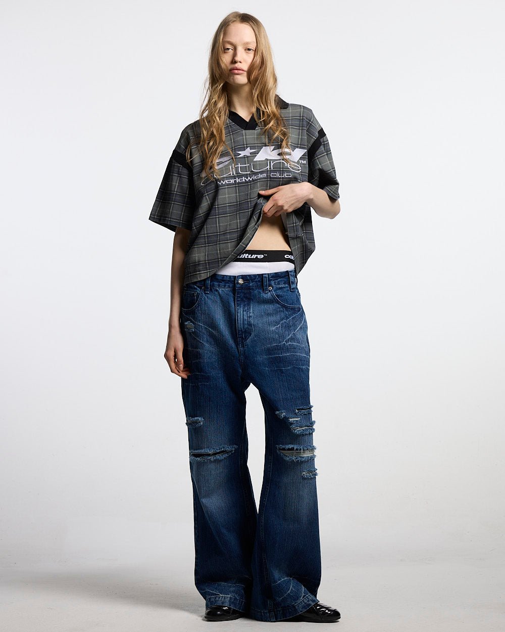 RAW CITY POLO TARTAN - Cold Culture