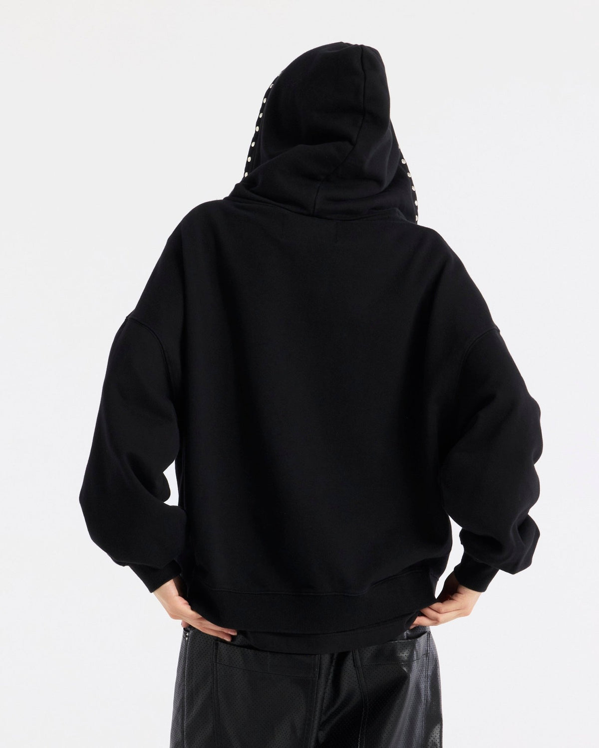 RAW ZIP HOODIE BLACK - Cold Culture