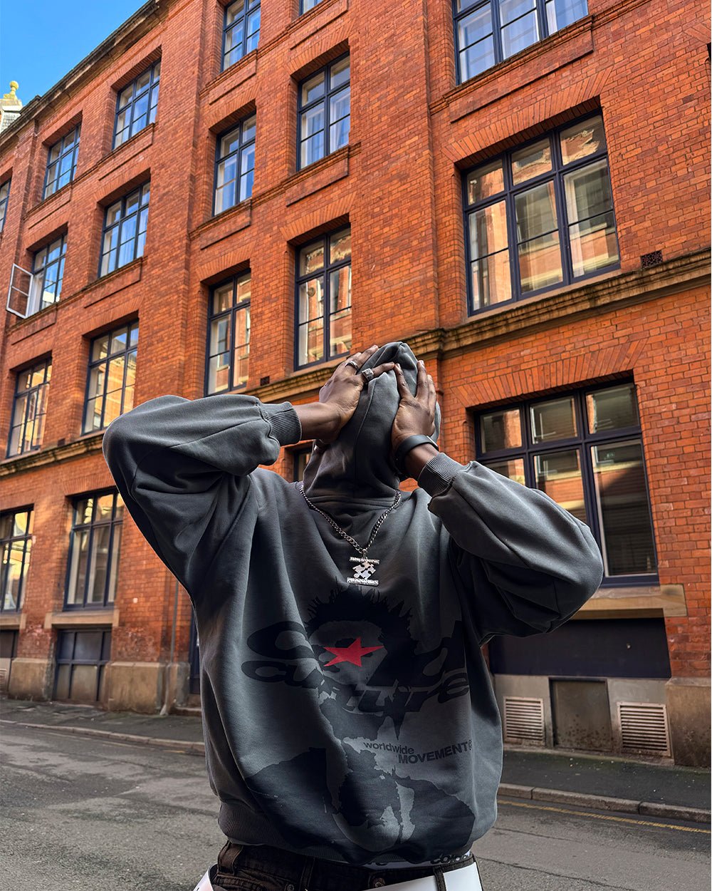 REBEL HOODIE GREY - COLD CULTURE