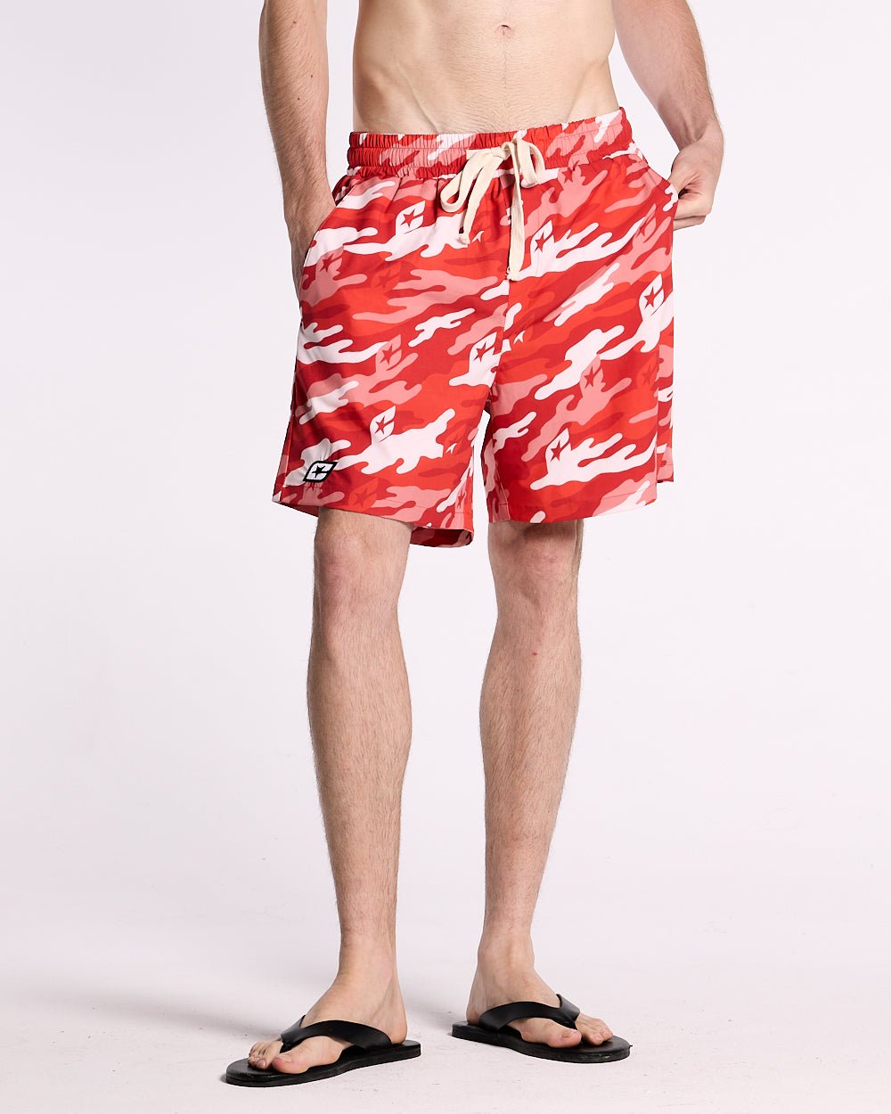 RED CAMO SWIM SHORT - COLD CULTURE