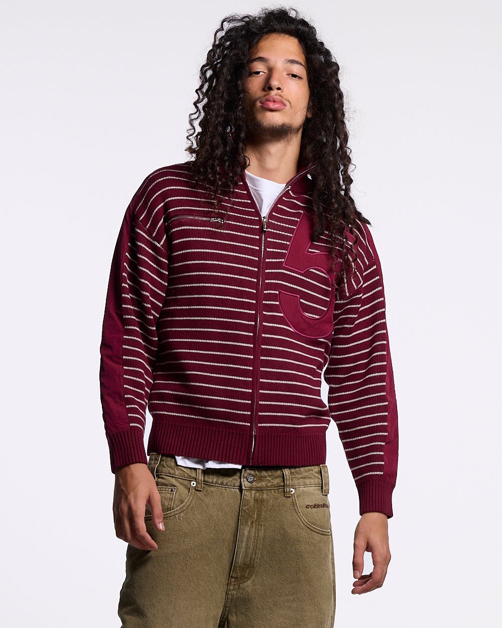 REDLINE KNIT BURGUNDY - Cold Culture