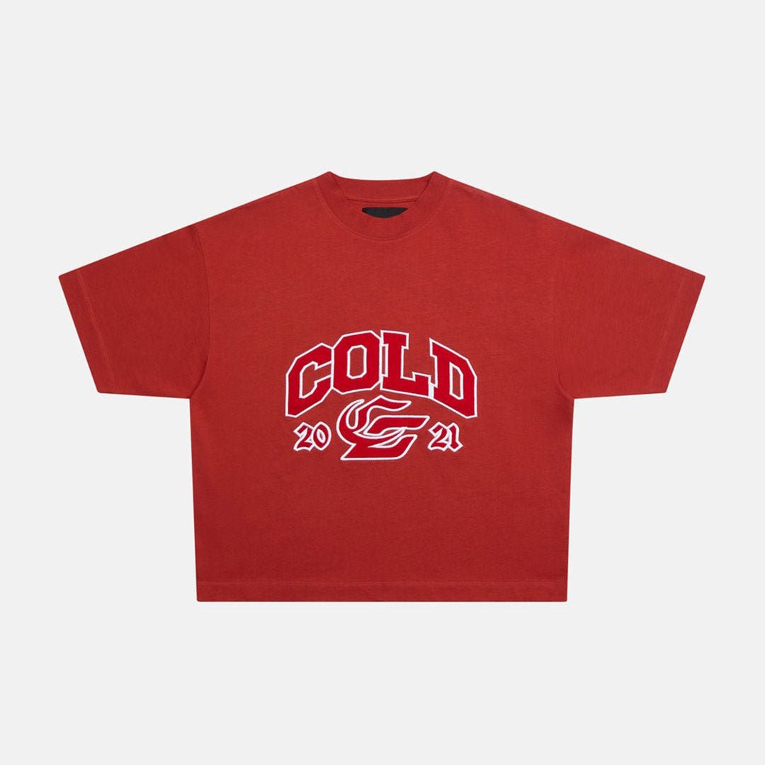 RELENTLESS TEE BURGUNDY - Cold Culture