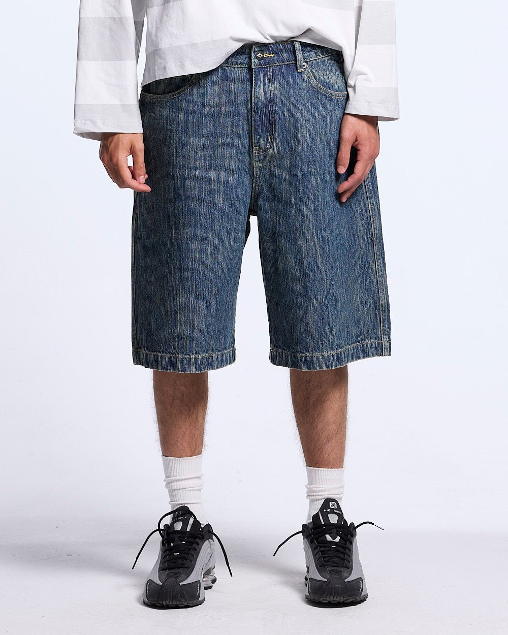 RELIC SHORTS DARK BLUE - Cold Culture