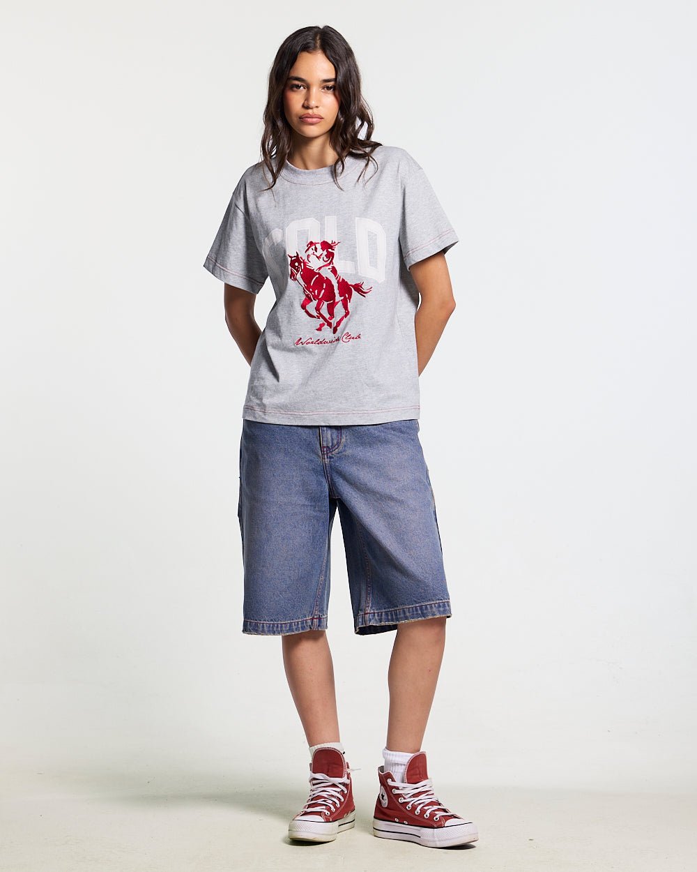 REVIVAL V2 SHORTS MEDIUM DENIM - Cold Culture