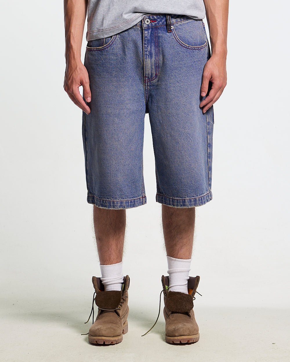 REVIVAL V2 SHORTS MEDIUM DENIM - Cold Culture