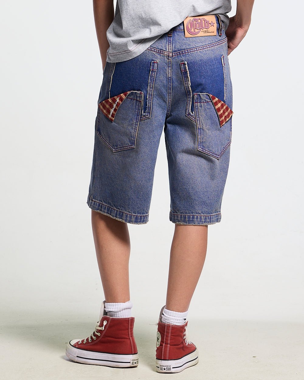 REVIVAL V2 SHORTS MEDIUM DENIM - Cold Culture