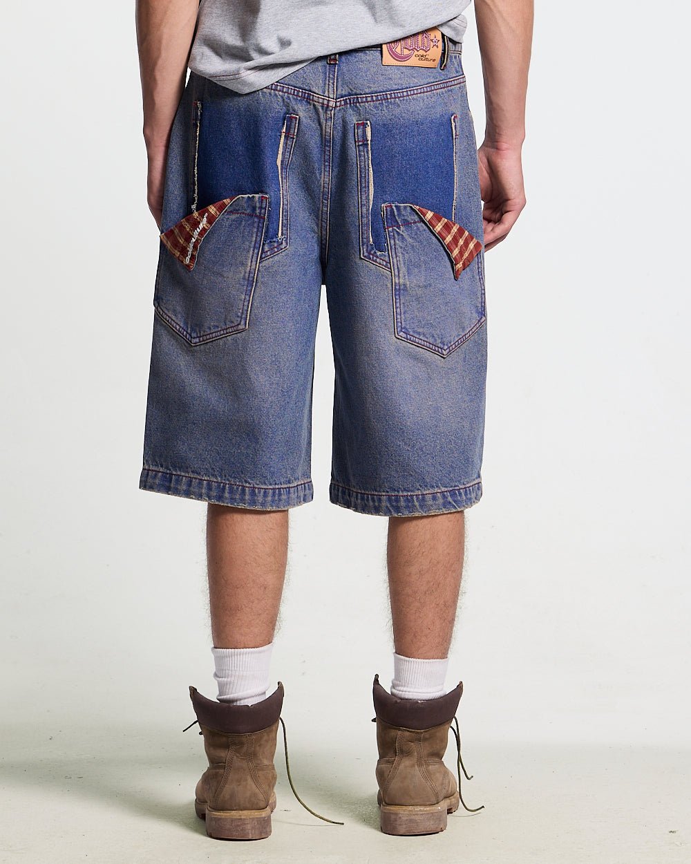 REVIVAL V2 SHORTS MEDIUM DENIM - Cold Culture