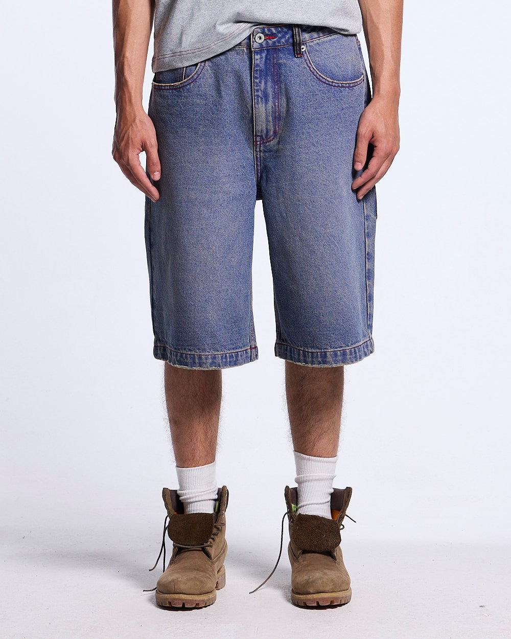 REVIVAL V2 SHORTS MEDIUM DENIM - Cold Culture