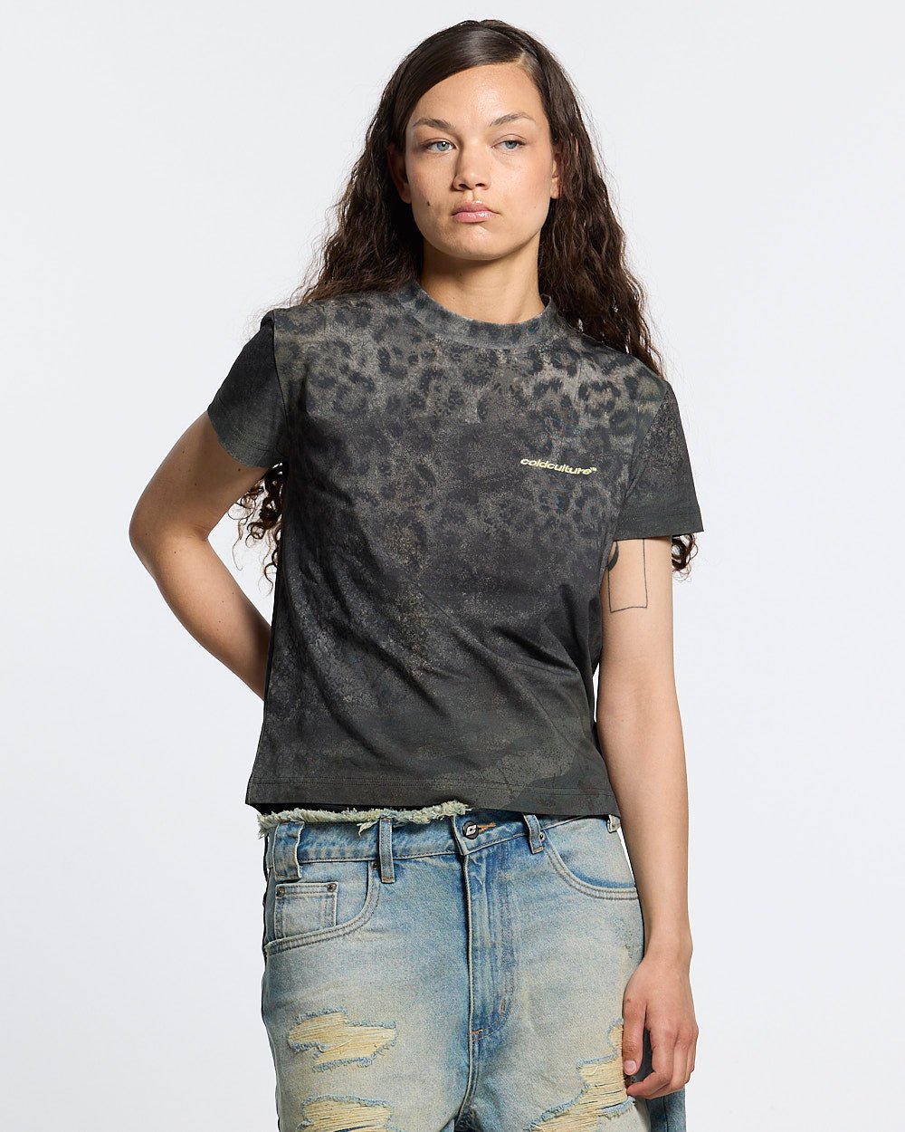 RICH FARMER TEE LEOPARD - Cold Culture