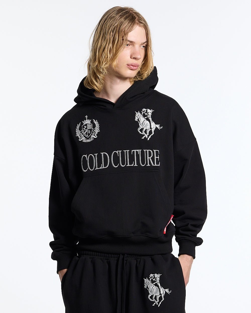 RIDING CLUB HOODIE BLACK - Cold Culture