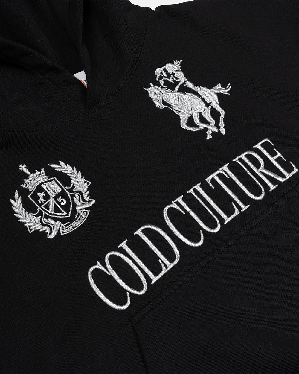 RIDING CLUB HOODIE BLACK - Cold Culture