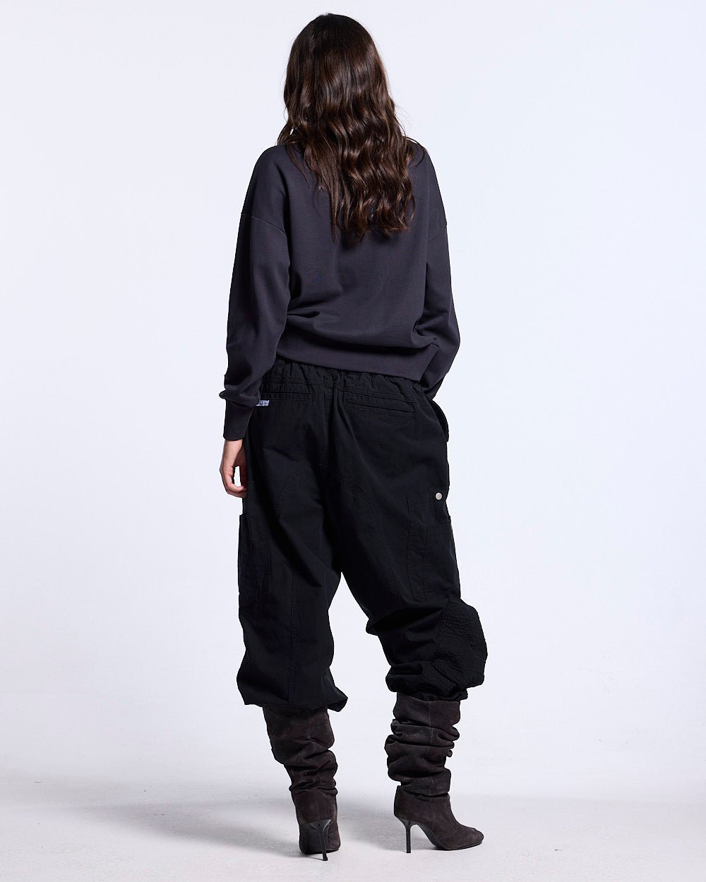 RIDING CLUB QUARTER ZIP KNIT DARK GREY - Cold Culture