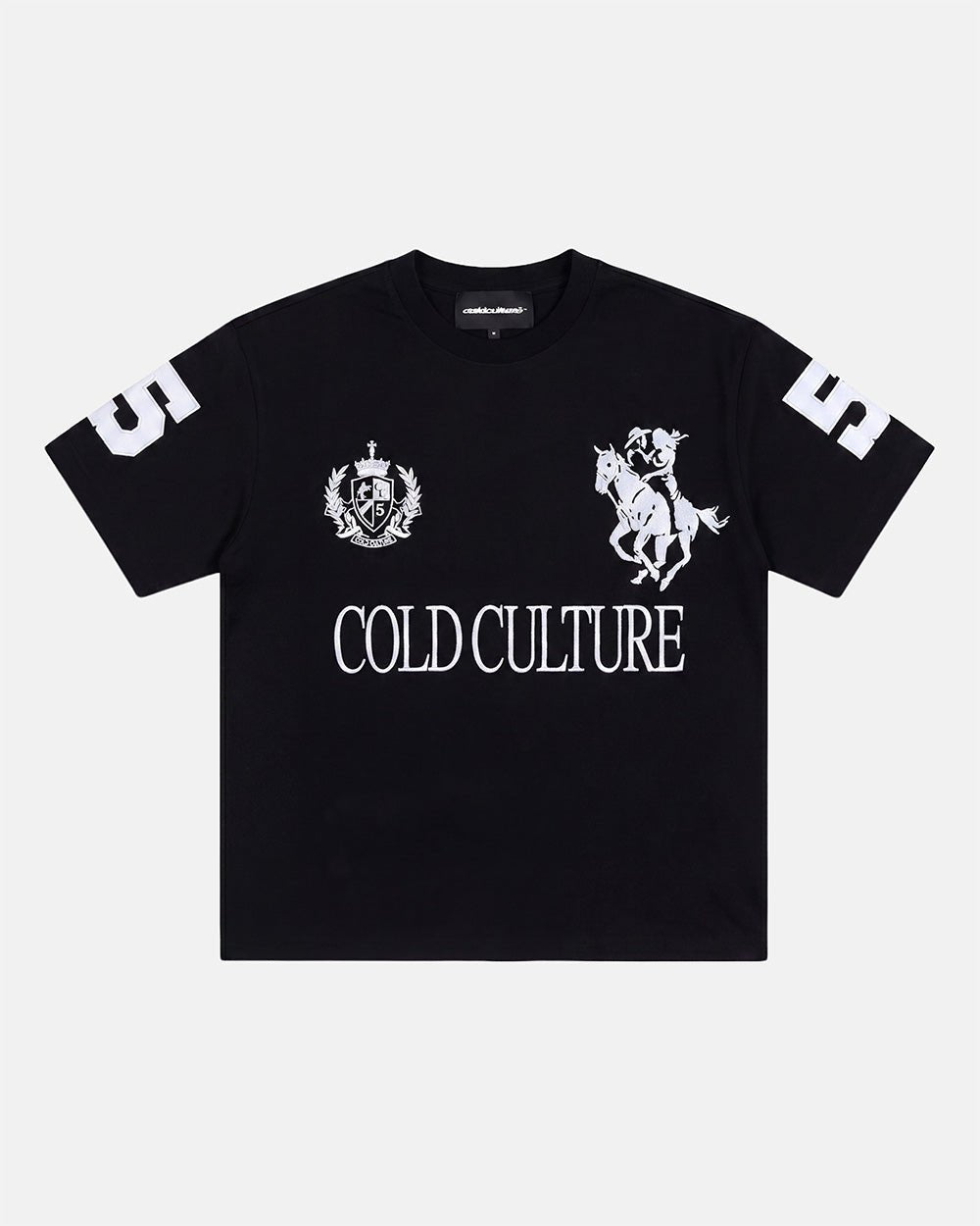 RIDING CLUB TEE BLACK - Cold Culture