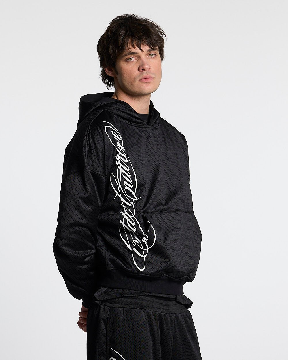 RIOT MESH HOODIE BLACK - Cold Culture