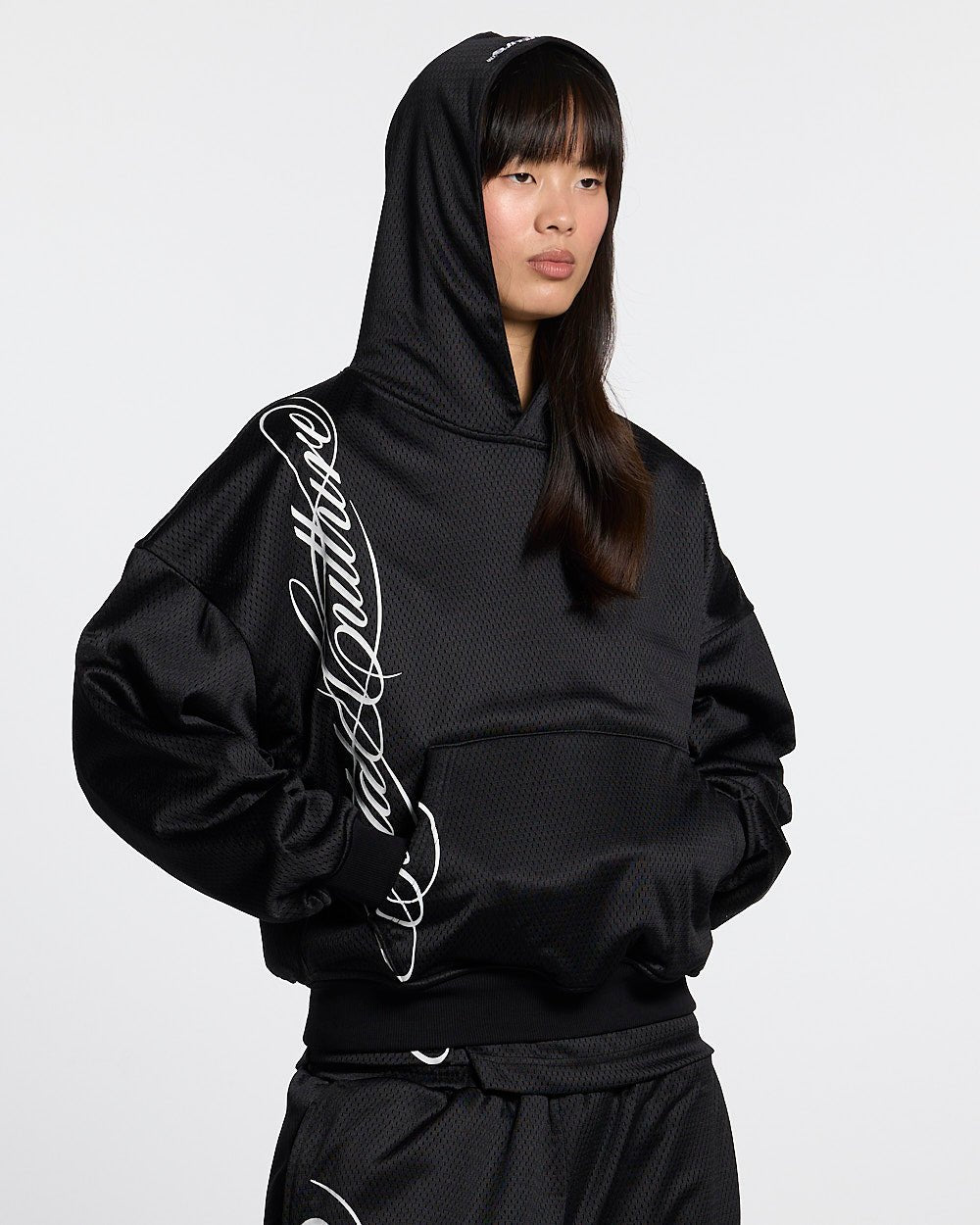 RIOT MESH HOODIE BLACK - Cold Culture