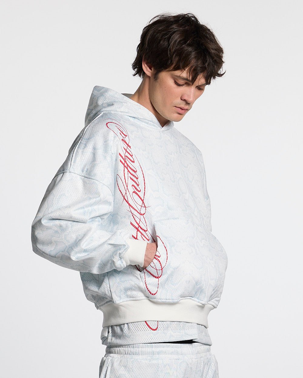 RIOT MESH HOODIE WHITE - Cold Culture