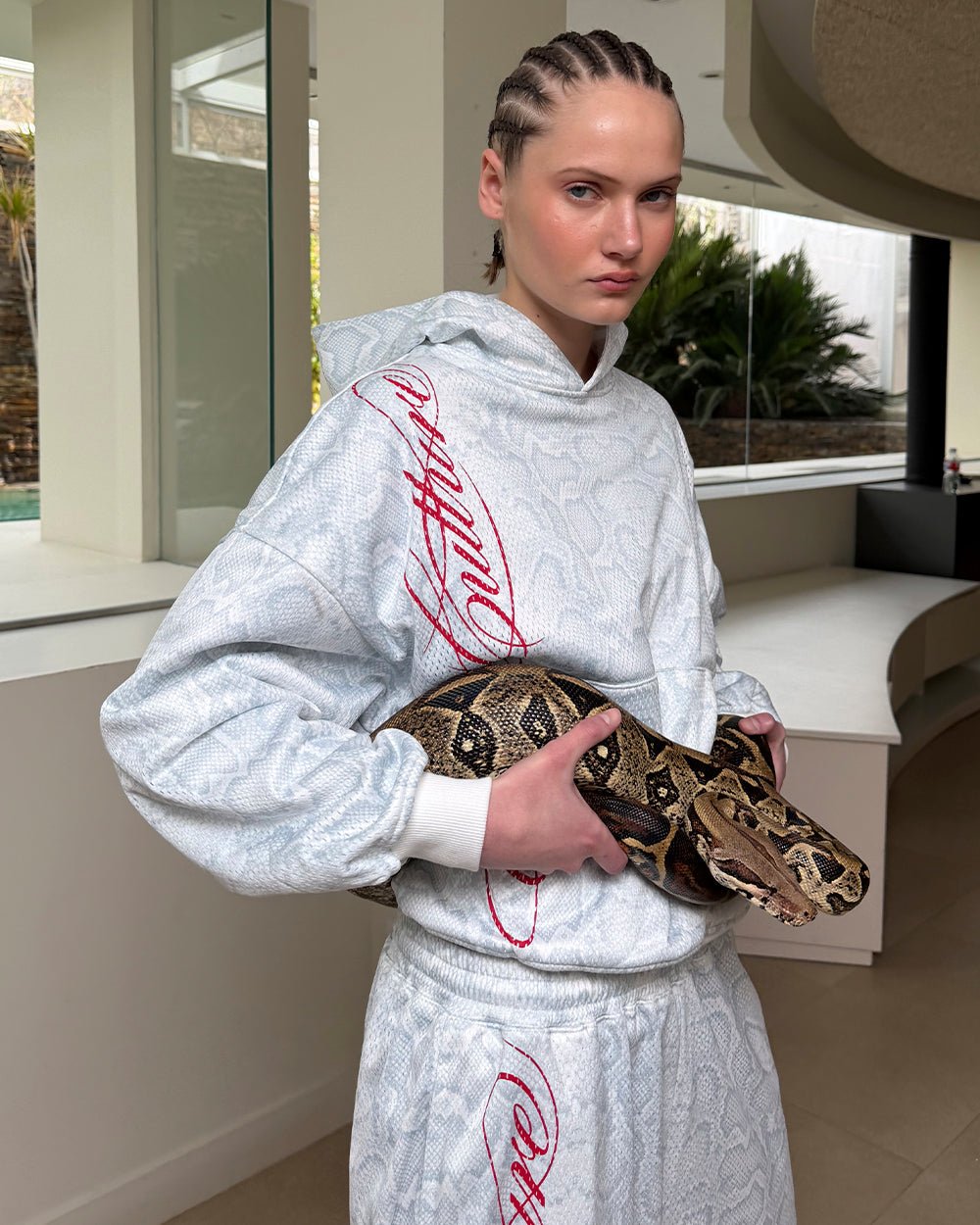 RIOT MESH HOODIE WHITE - Cold Culture