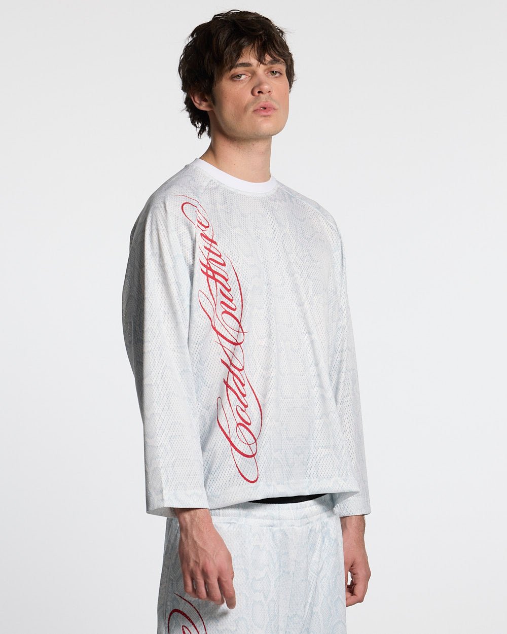 RIOT MESH LONGSLEEVE WHITE - Cold Culture