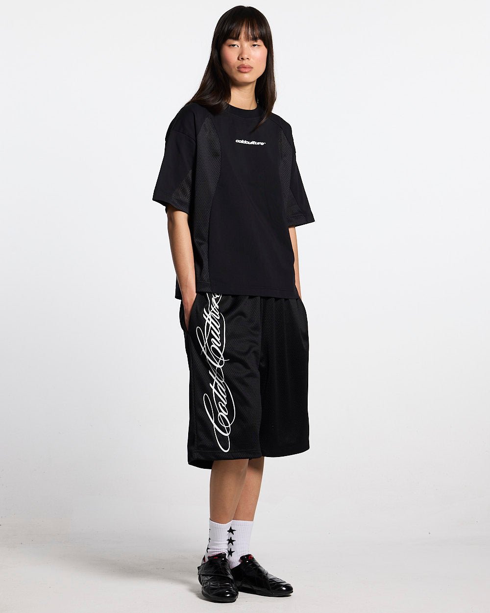 RIOT MESH SHORT BLACK - Cold Culture