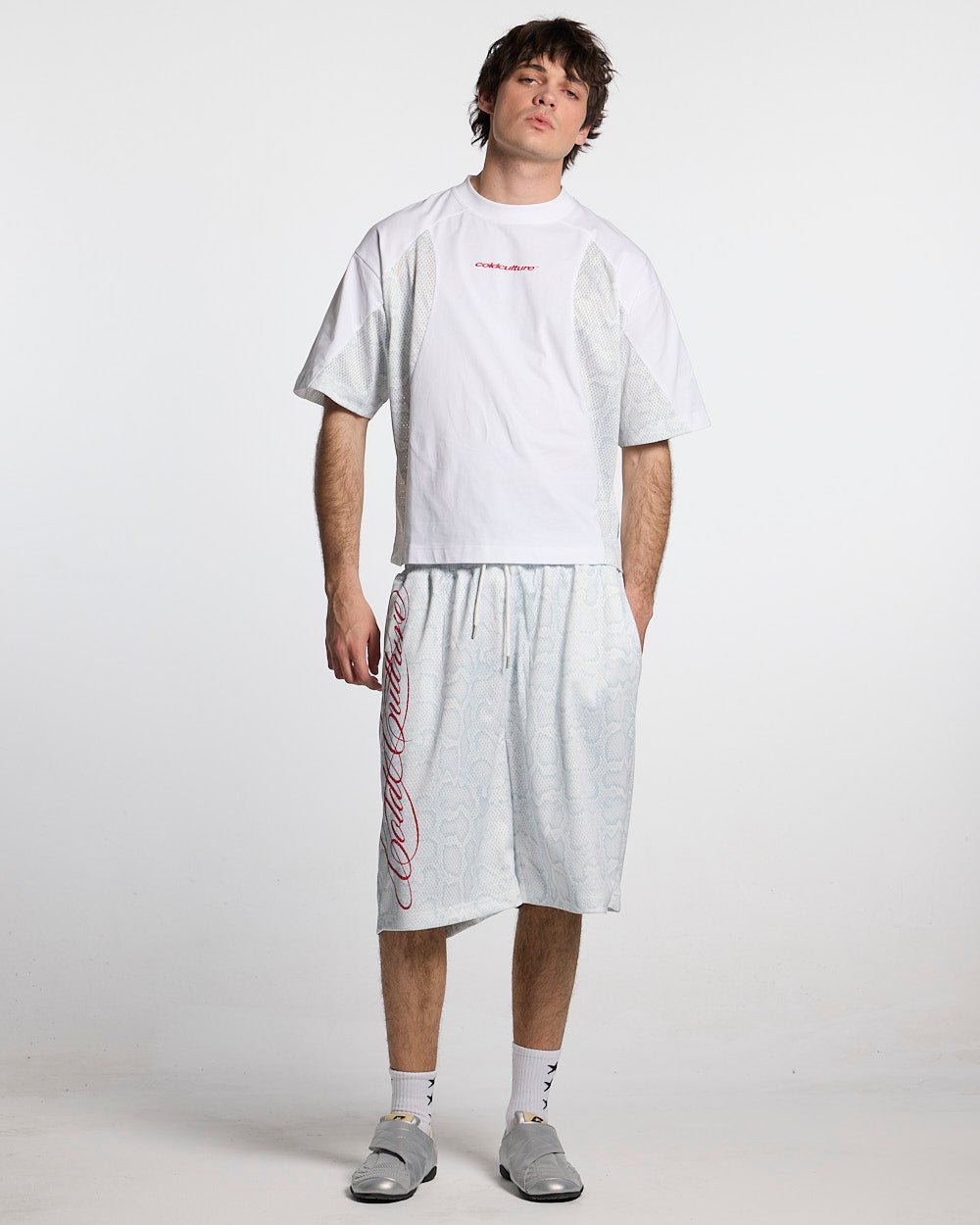 RIOT MESH SHORT WHITE - Cold Culture