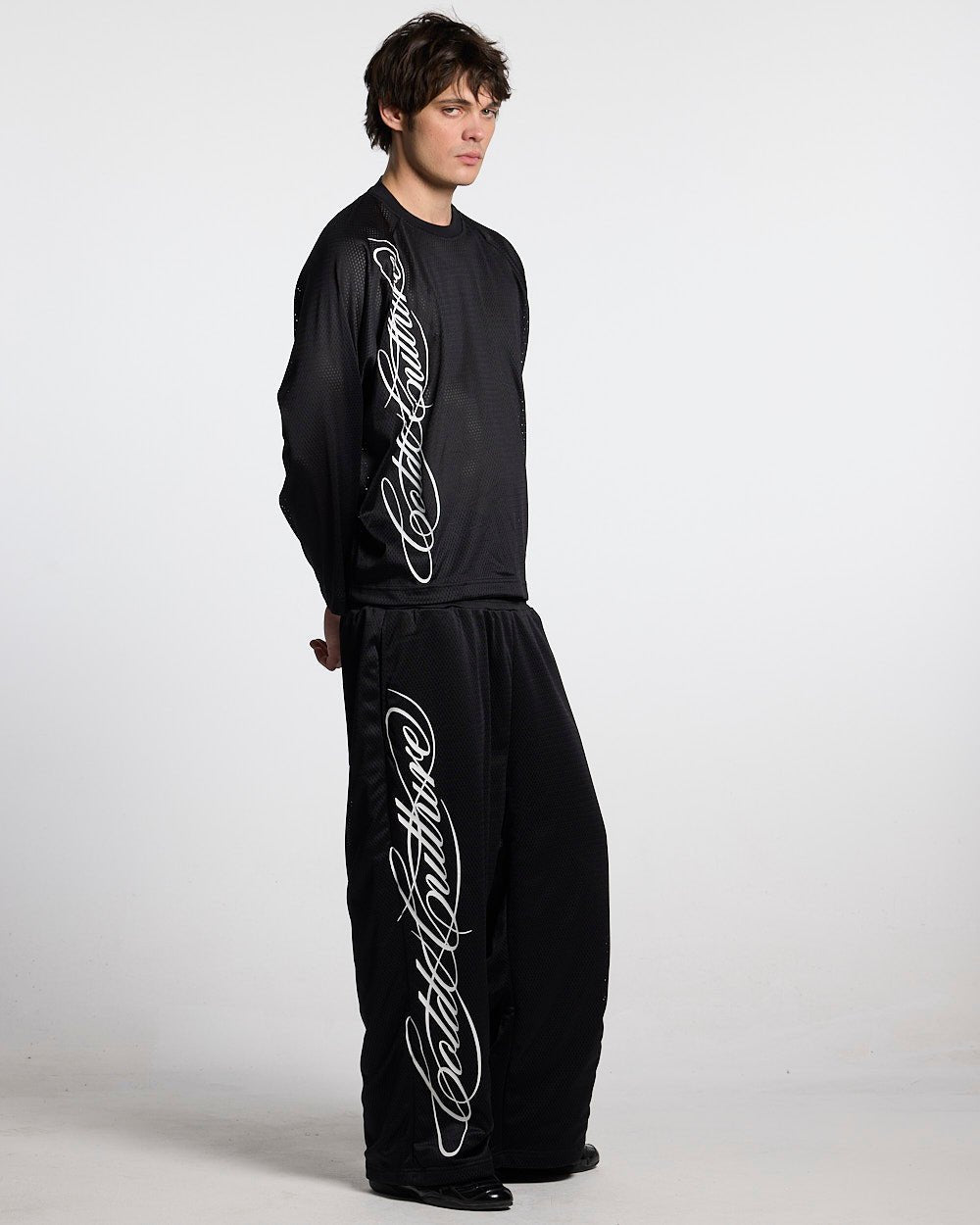 RIOT MESH SWEATPANTS BLACK - Cold Culture