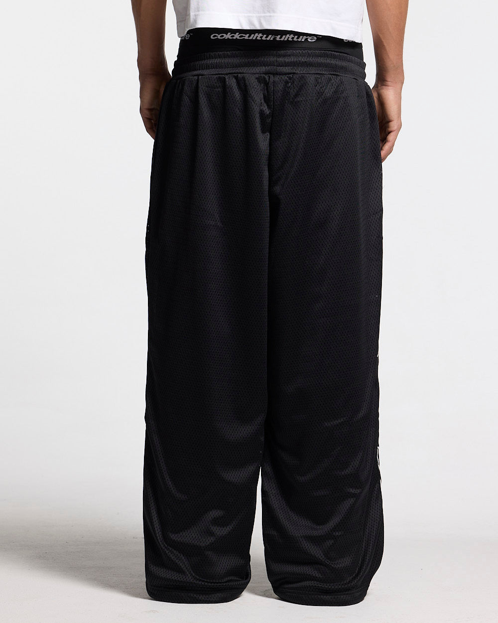 RIOT MESH SWEATPANTS BLACK - Cold Culture