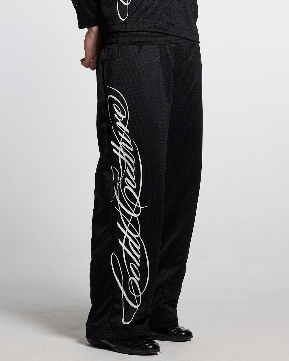 RIOT MESH SWEATPANTS BLACK - Cold Culture