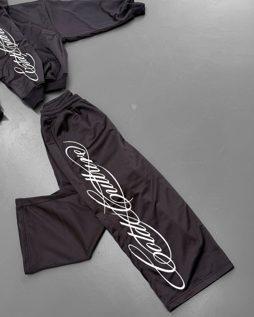 RIOT MESH SWEATPANTS BLACK - Cold Culture
