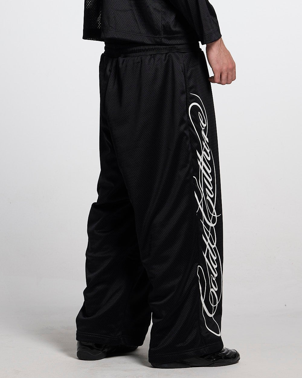 RIOT MESH SWEATPANTS BLACK - Cold Culture