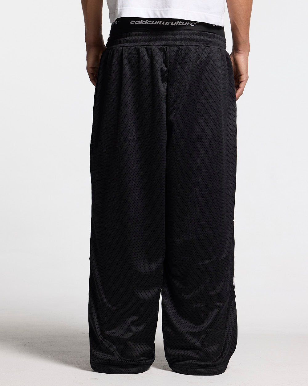 RIOT MESH SWEATPANTS BLACK - Cold Culture