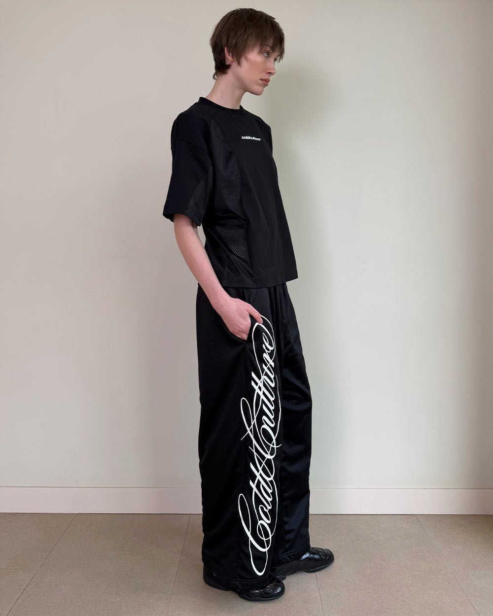 RIOT MESH SWEATPANTS BLACK - Cold Culture