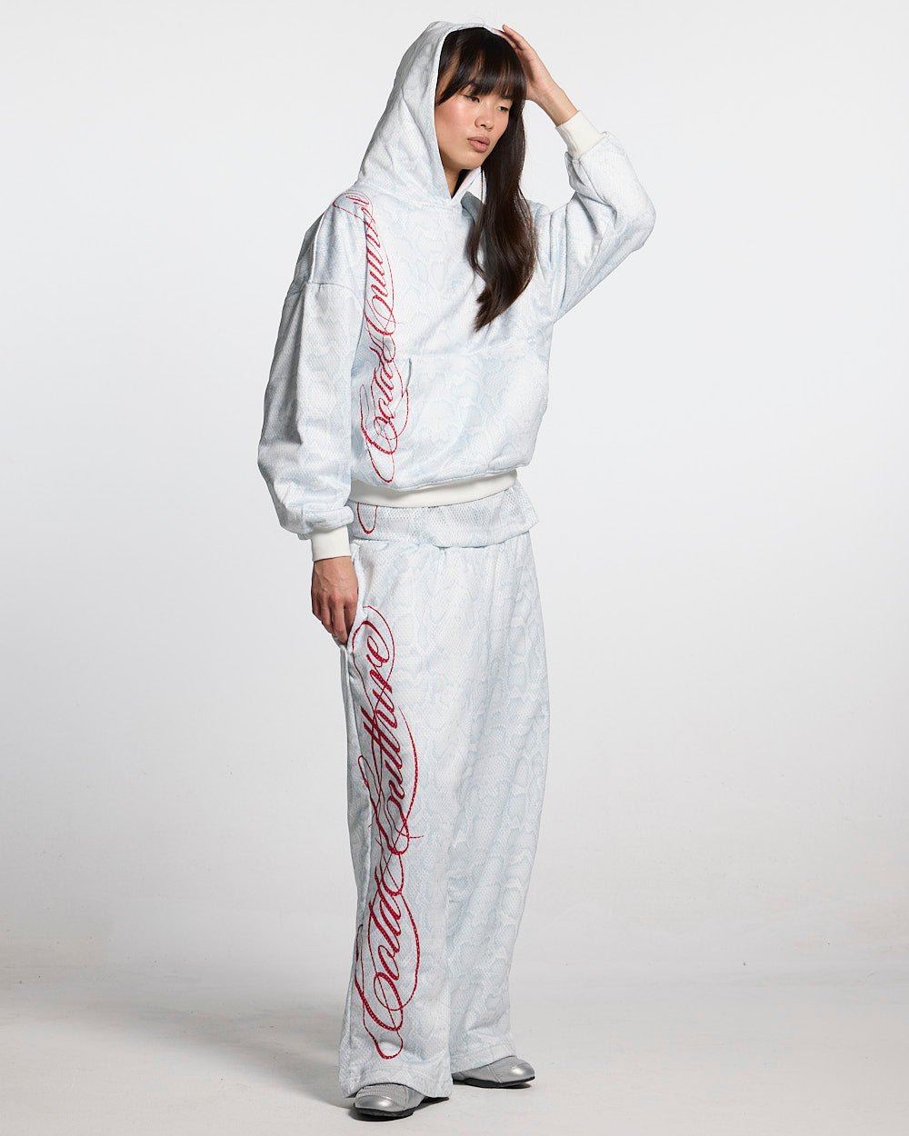 RIOT MESH SWEATPANTS WHITE - Cold Culture