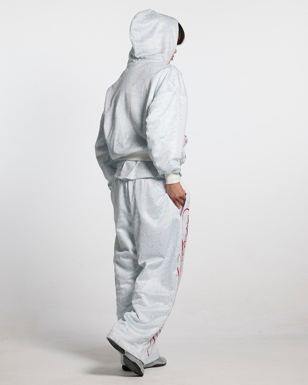 RIOT MESH SWEATPANTS WHITE - Cold Culture