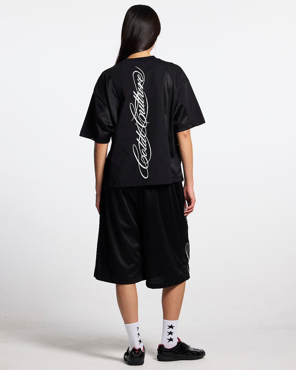 RIOT MESH TEE BLACK - Cold Culture